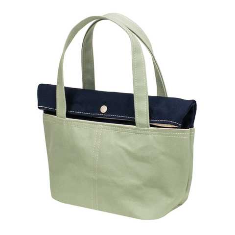 LID TOTE　Color : Navy × Mint