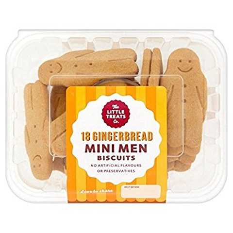 Mini Gingerbread Men Biscuits 18 per pack 