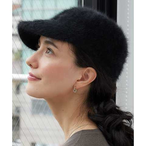 CATERINA BERTINI CF フェイクFURキャップ