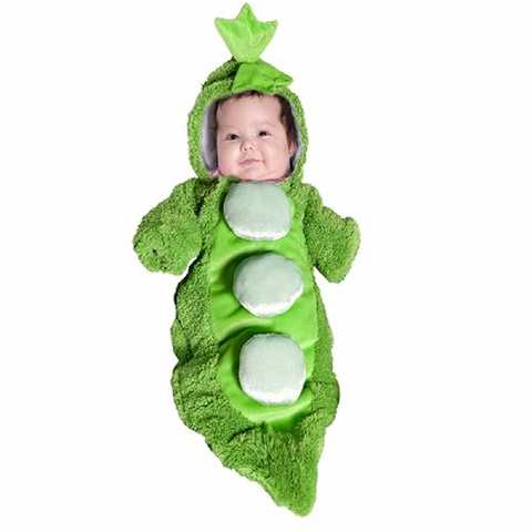 枝豆　サヤエンドウ　衣装、コスチューム　ベビー用　Pea in a Pod