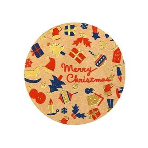 クリスマスギフトシール トイボックス(24片入)