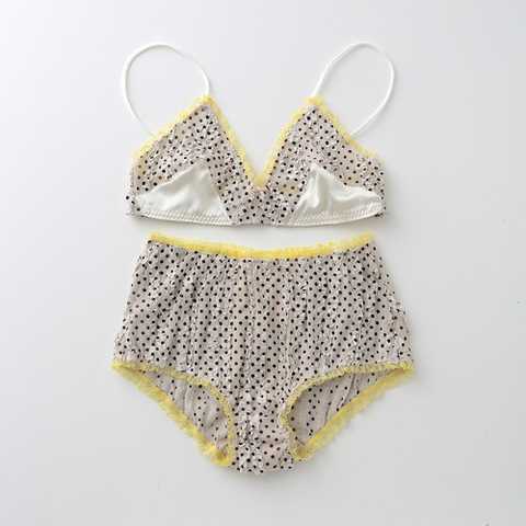 ヤーチャイカ for GIRLIN' ::: ベル ド ジュール::: Bra & Panty Set ジュール (WHITE)