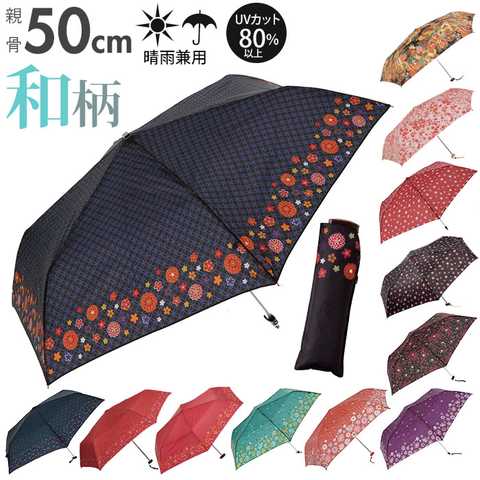和柄折りたたみ傘 50cm