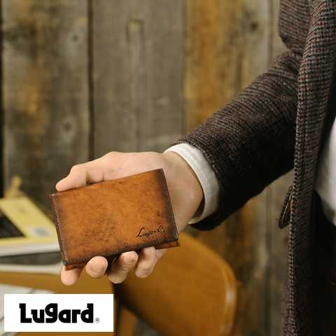 青木鞄 Lugard パスケース メンズ 本革 レザー 定期入れ