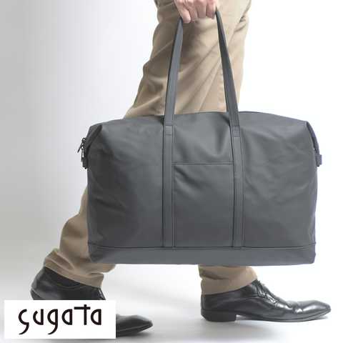 sugata メンズ ボストンバッグ 折りたたみ 収納可能 たたむ膨らむ
