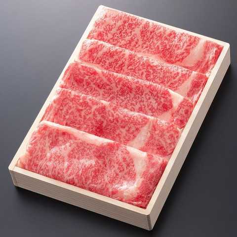 松阪牛すき焼き肉 (ロース) 500ｇ　贈答用木箱入りギフト