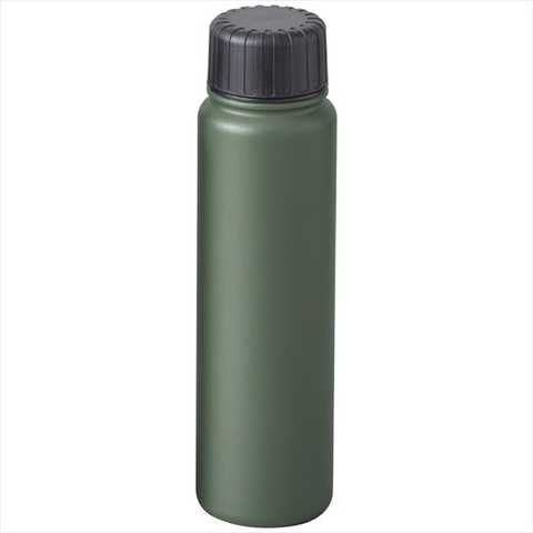 ククナ 炭酸兼用真空断熱ステンレスボトル500ml KKN-CB500GY（カーキグレー）