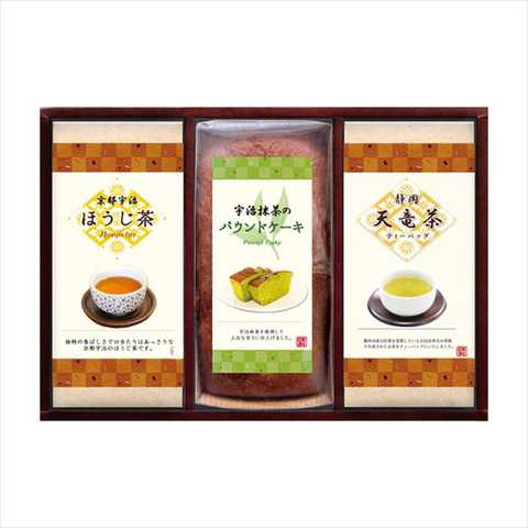 宇治抹茶のパウンドケーキ･ほうじ茶･天竜茶詰合せ  PTH-30