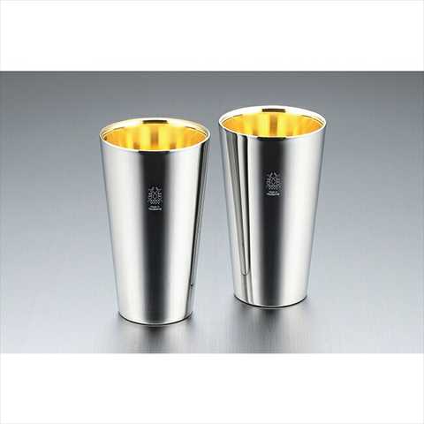 「金の贅」18-8ステンレスW構造 タンブラー2pc TM-033