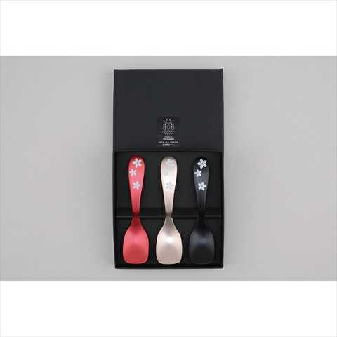 ルリール アルミアイススプーン 3pcs さくらVer PS-5707
