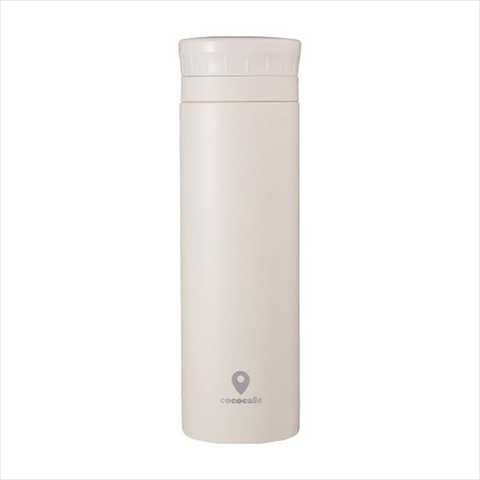 ココカフェ 真空二重マグ300ml（パウダーコート） アイボリー CC-30I