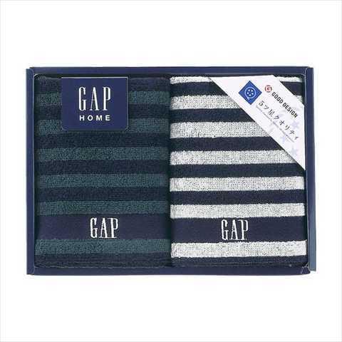 GAP HOME NEWボーダーギフト ウォッシュタオル2枚セット  54-3049150