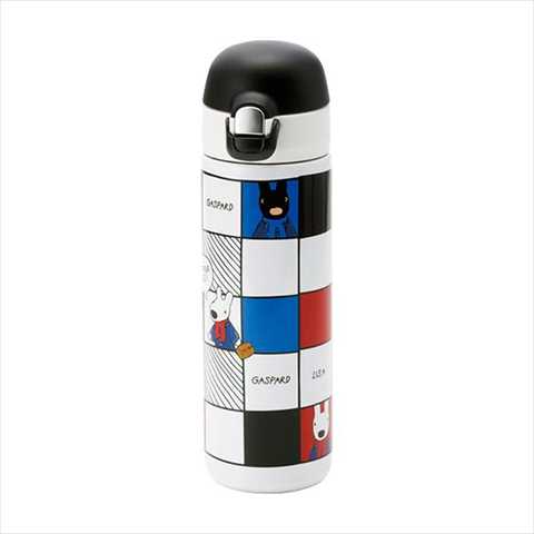 リサとガスパール ワンタッチステンレスボトル450ml  LG41