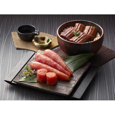 うなぎ蒲焼切身・無着色辛子明太子詰合せ