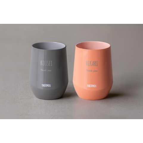 名入れ サーモス 真空断熱カップ JTE 400ml  タンブラー ペア