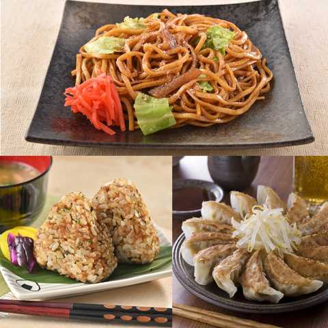 静岡 富士宮やきそば 浜松餃子 天神屋たぬきむすび 食べ比べ 3種 4人前入