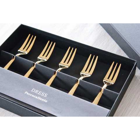 DRESS アソートTea Fork／Gold（5本セット）