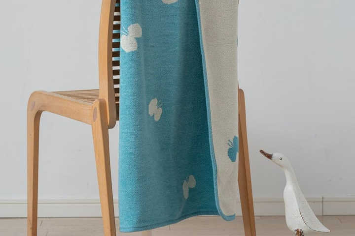 KLIPPAN/クリッパン　ハーフブランケット　シャーンスンドグレー KLIPPAN/クリッパン シュニールコットン ハーフブランケット