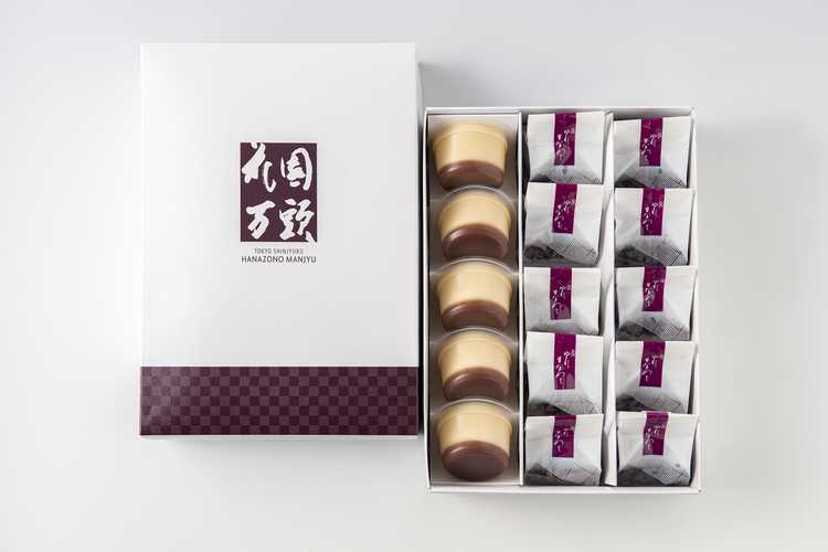 プリンが入ったギフトセット