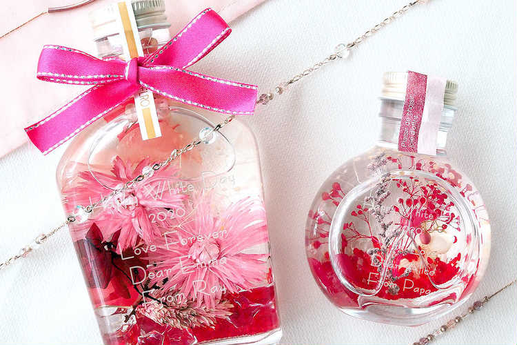 名前入りのフラワーグッズギフト