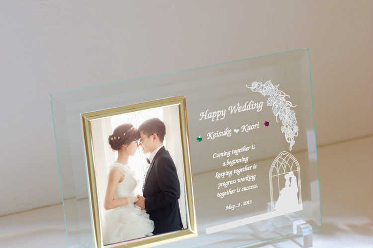 ウエディング写真立てギフト