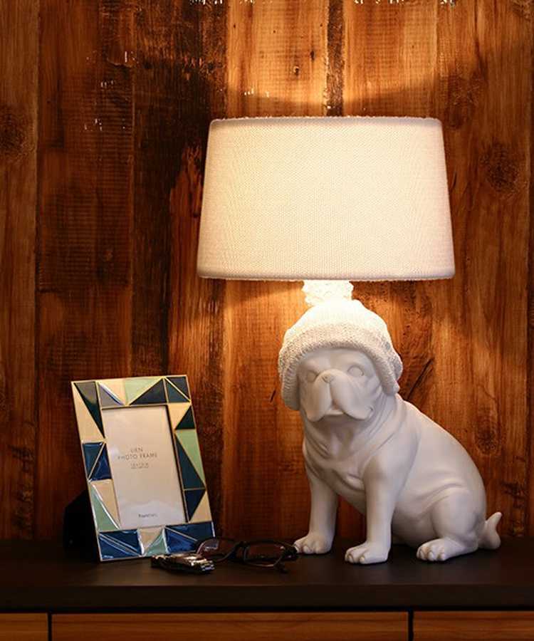FrancFranc フランフラン テーブルランプ フレンチブルドッグ 犬 照明 