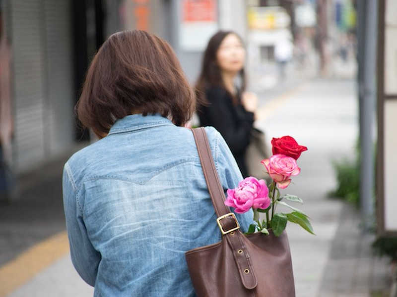 キャリーバック ショルダーバック エコバッグ 水筒 他 薔薇 手描き